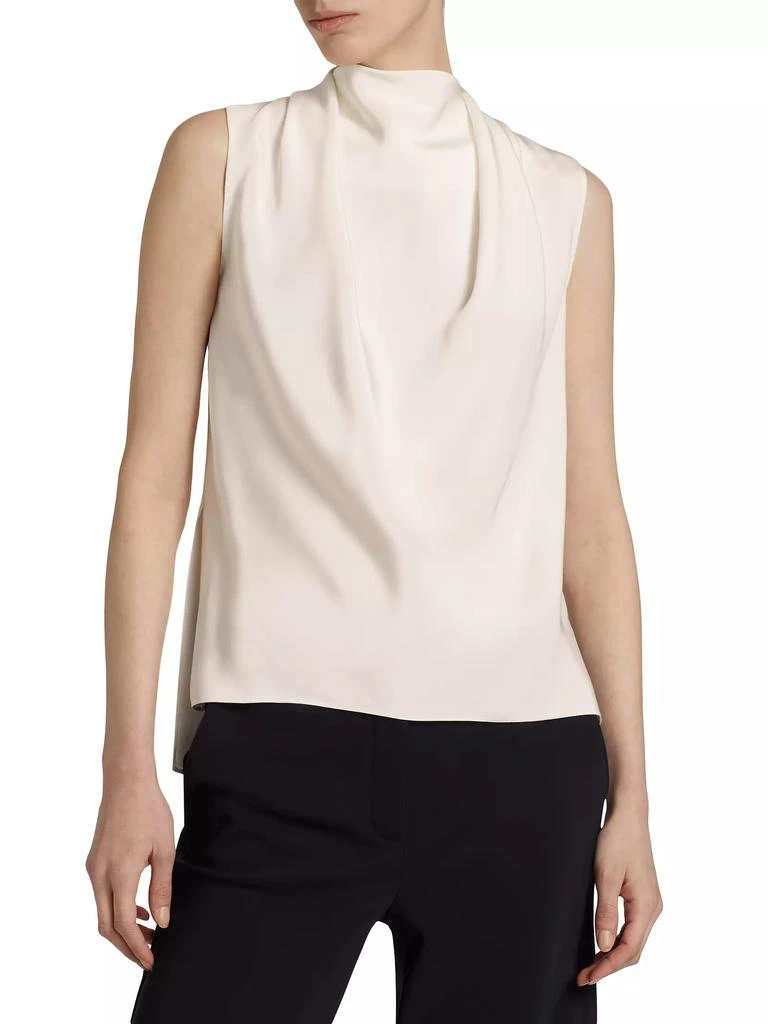 Adam Lippes Blythe High-Neck Silk Top 3