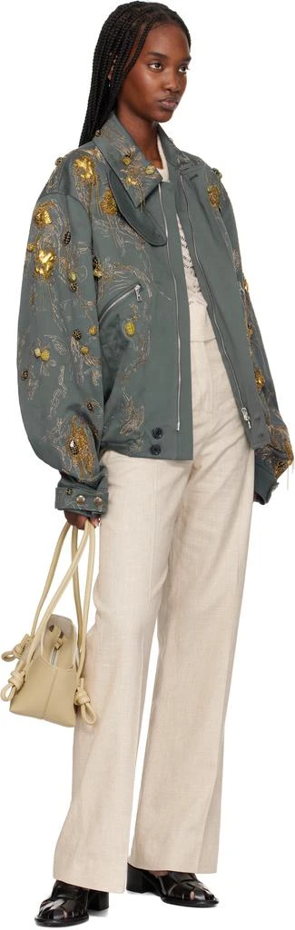 Hereu Off-White Fleca Baguette Shoulder Bag 4