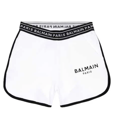 Balmain Logo cotton shorts 1