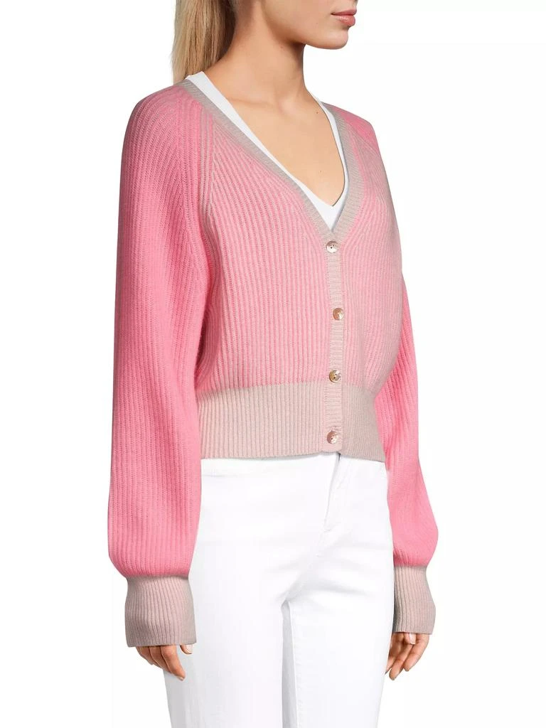 Crush Cashmere Moana Two-Tone Cashmere Cardigan 4