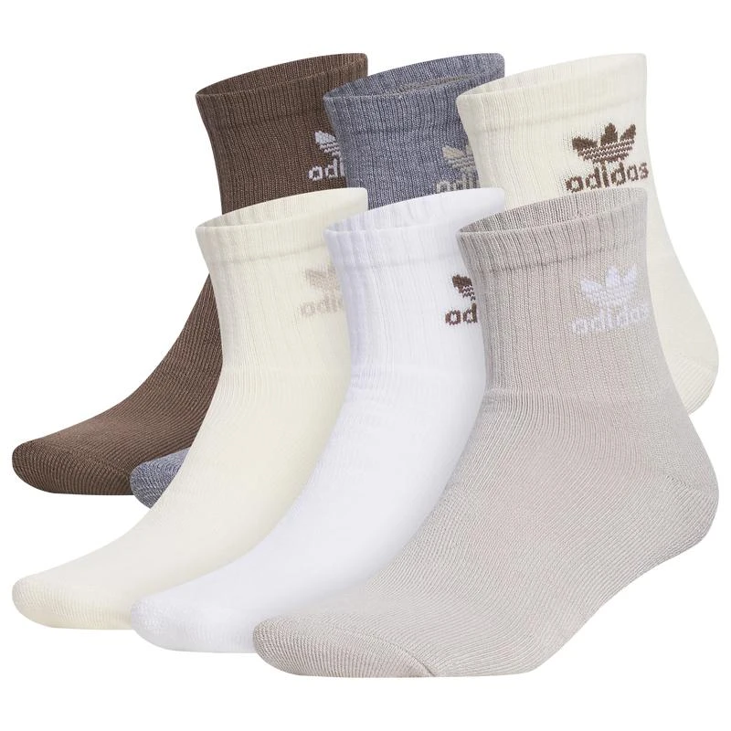 Adidas adidas Originals Trefoil 6 Pack Quarter Socks - Men's 1