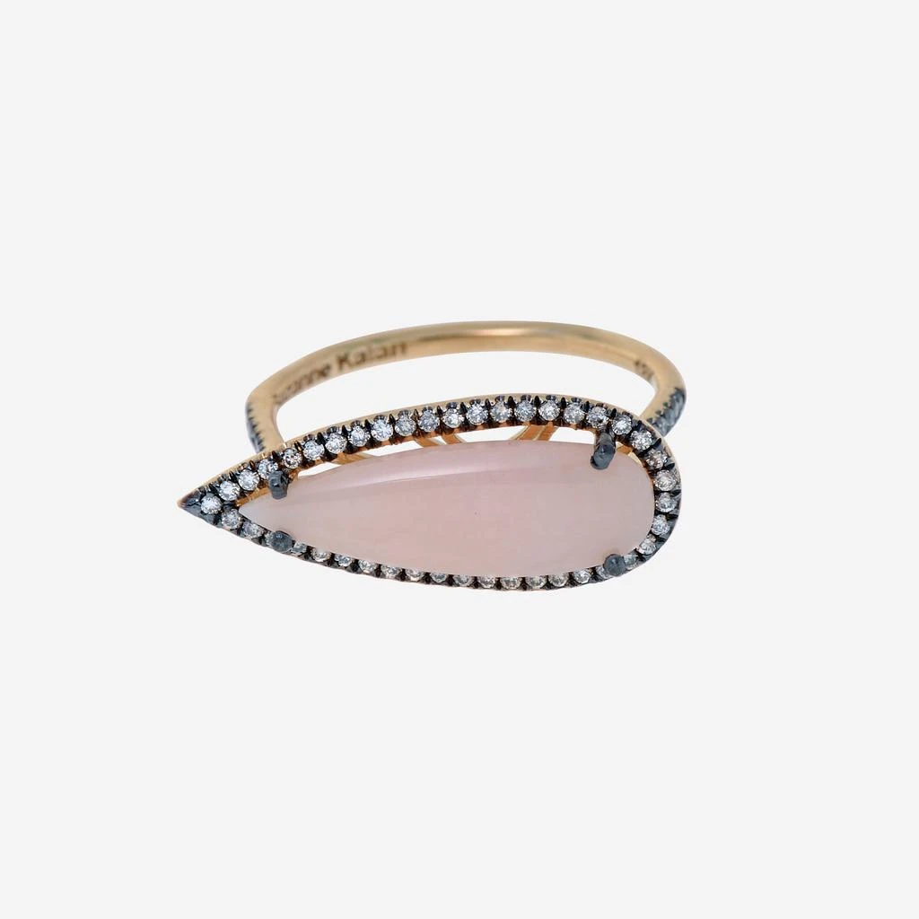 Suzanne Kalan Suzanne Kalan 18K Yellow Gold, Pink Opal and Diamond 0.30ct. tw. Ring sz 6.5 DKR541-YGPO6.5 1