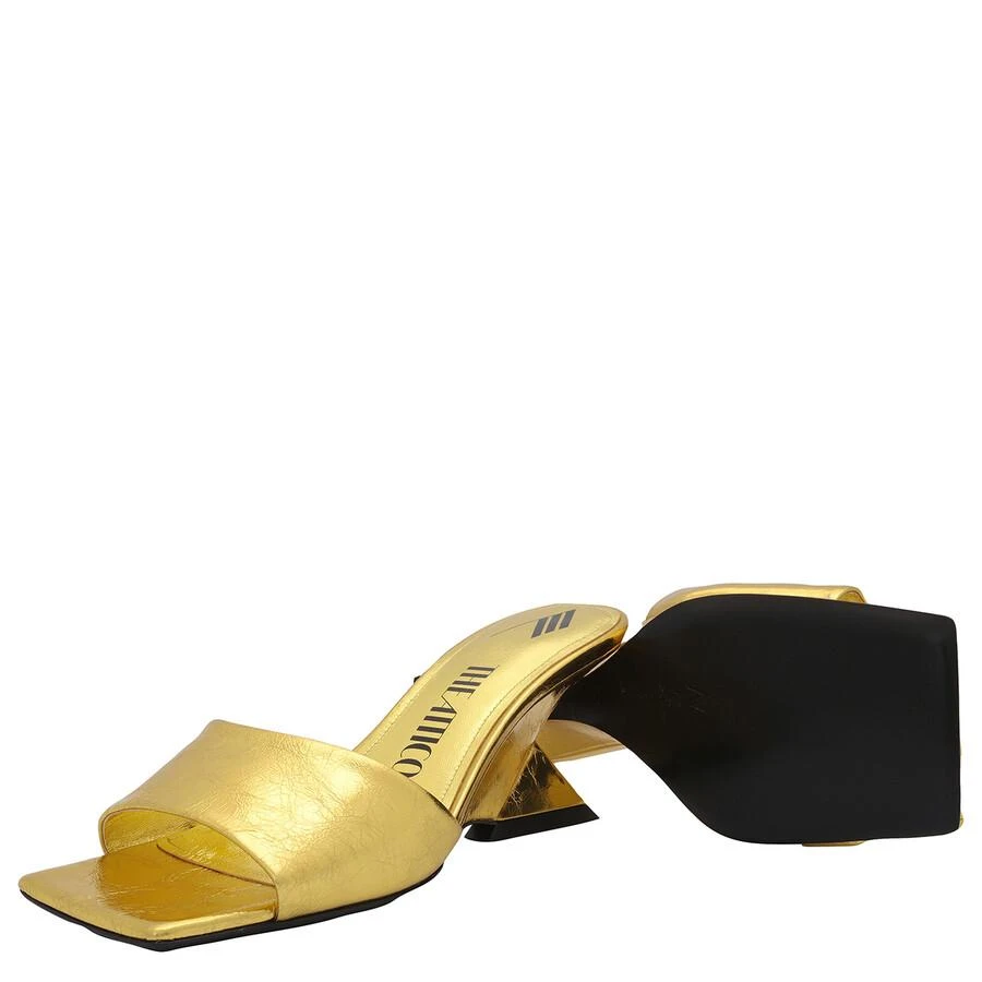 The Attico The Attico Ladies Gold Cheope 60 mm Metallic Leather Wedge Mules, Brand Size 36 ( US Size 6 ) 2