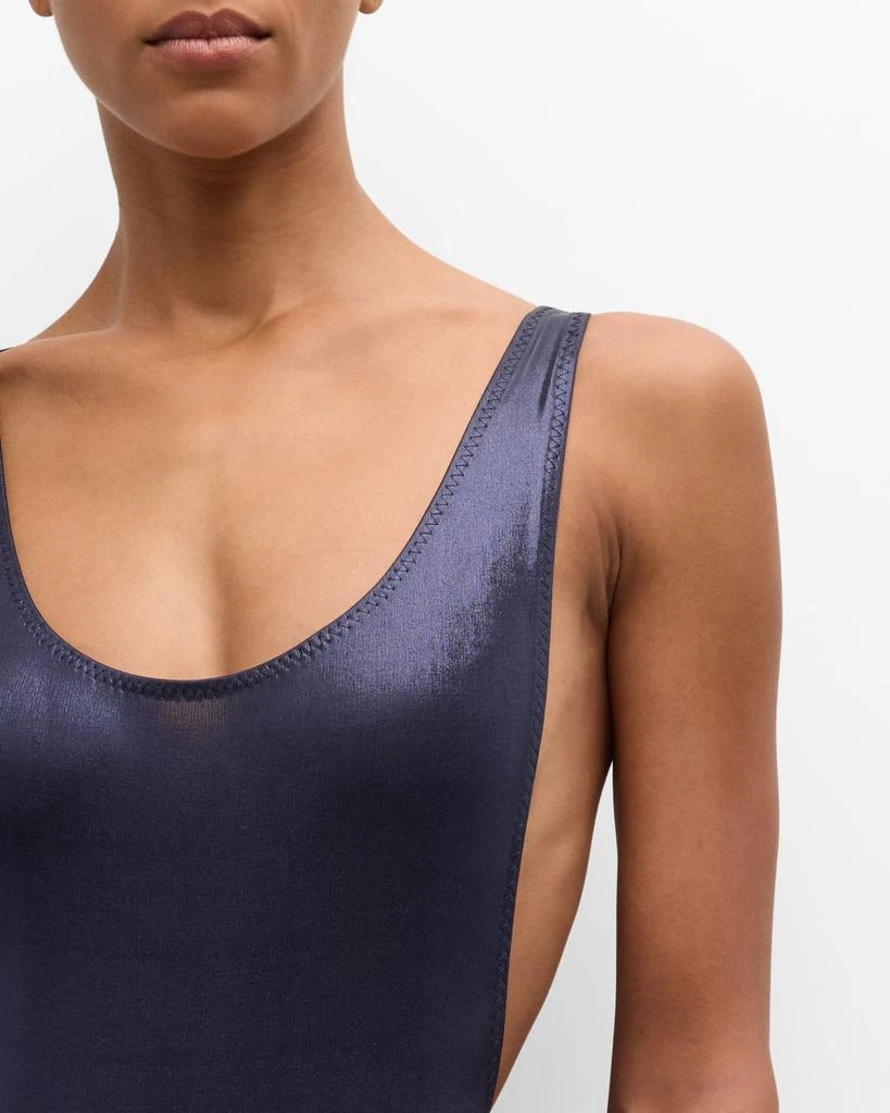 Norma Kamali Marissa Scoop-Neck One-Piece Swimsuit 3