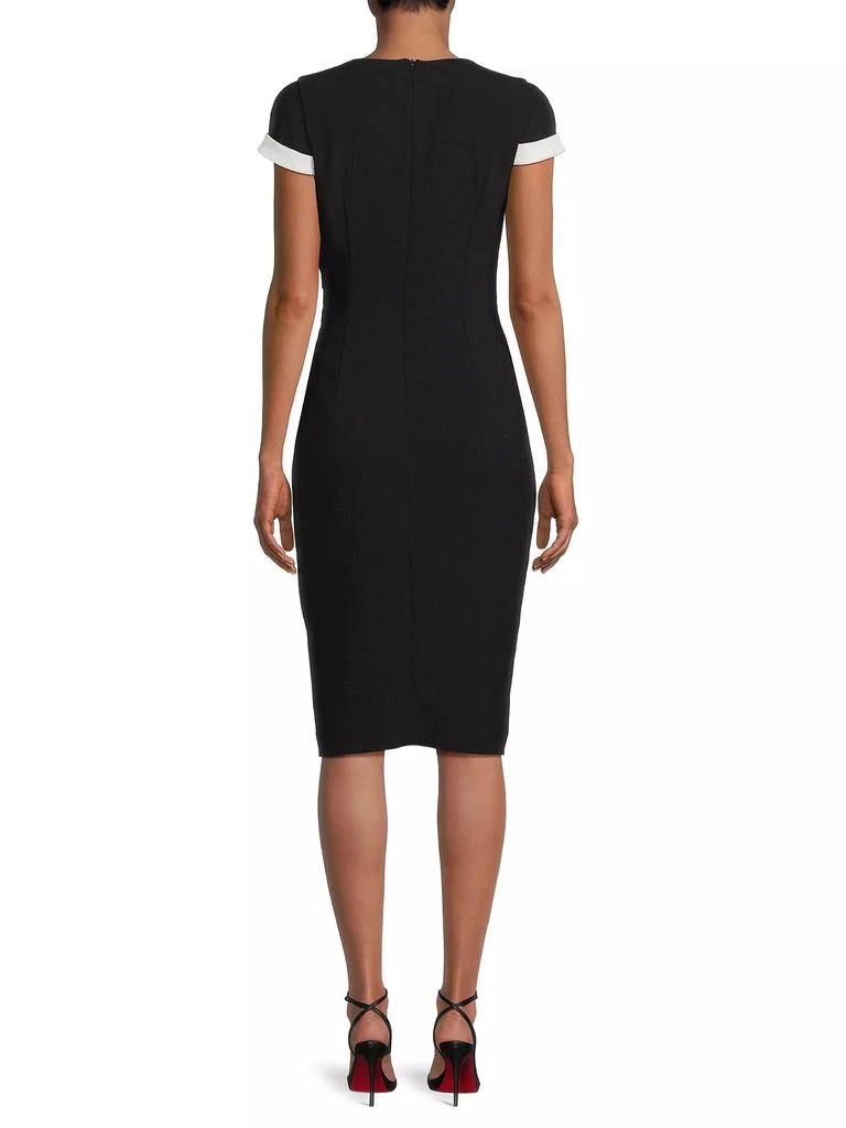 Black Halo BH Reynoso Stretch Crepe Sheath Dress 5