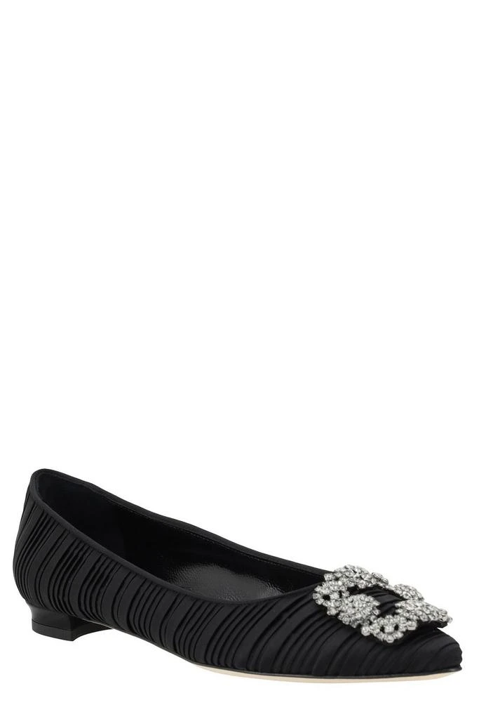 Manolo Blahnik Manolo Blahnik Embellished Pleated Pumps 2