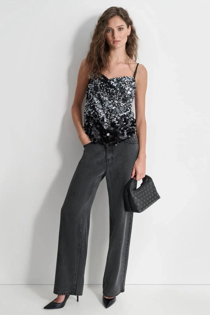 DKNY MULTI SCALE SEQUIN TOP 3