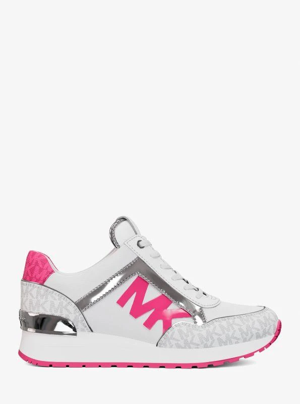 Michael Kors Maddy Two-Tone Logo Trainer 2