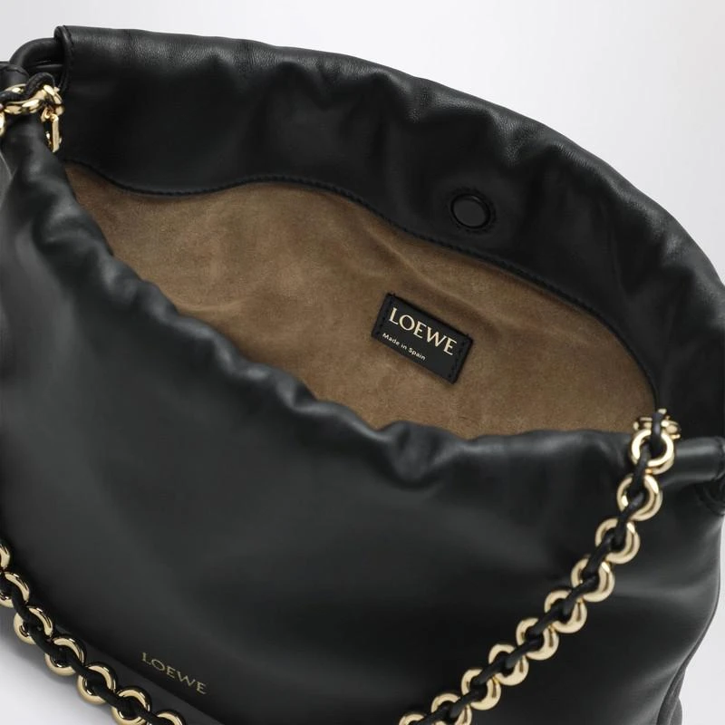 Loewe Medium Flamenco Purse bag in black leather 5