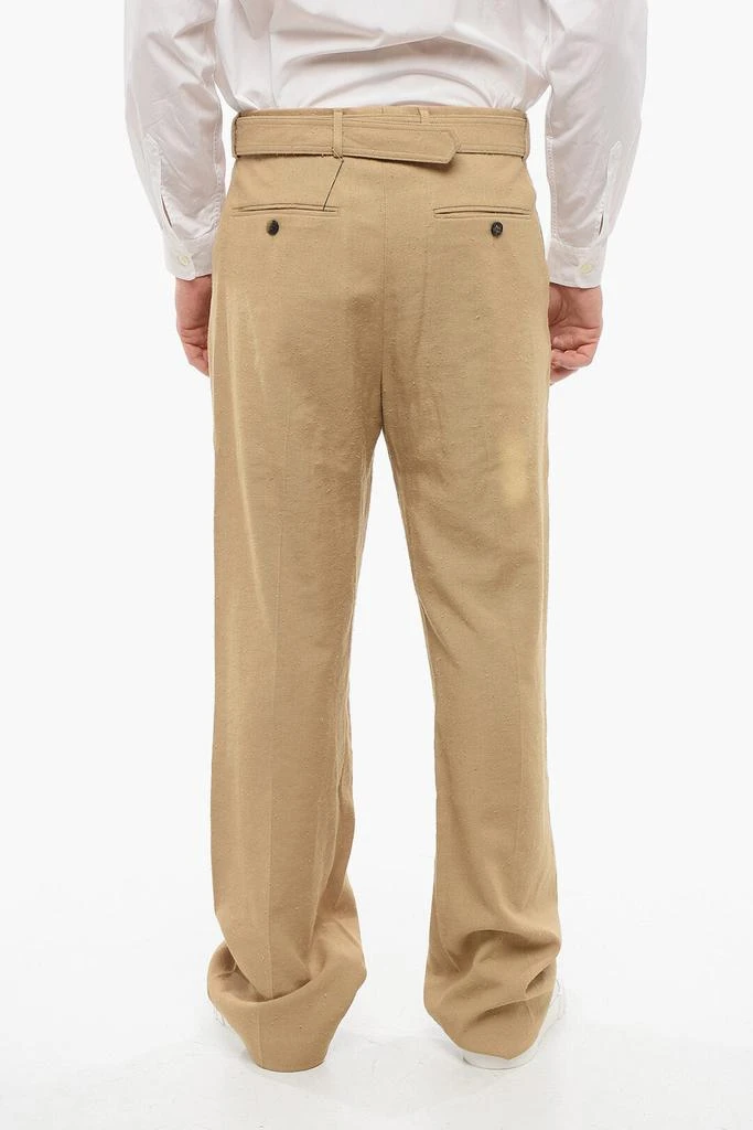Dries Van Noten Dries Van Noten 4-Pocketed Straight Fit Pants with Belt 2