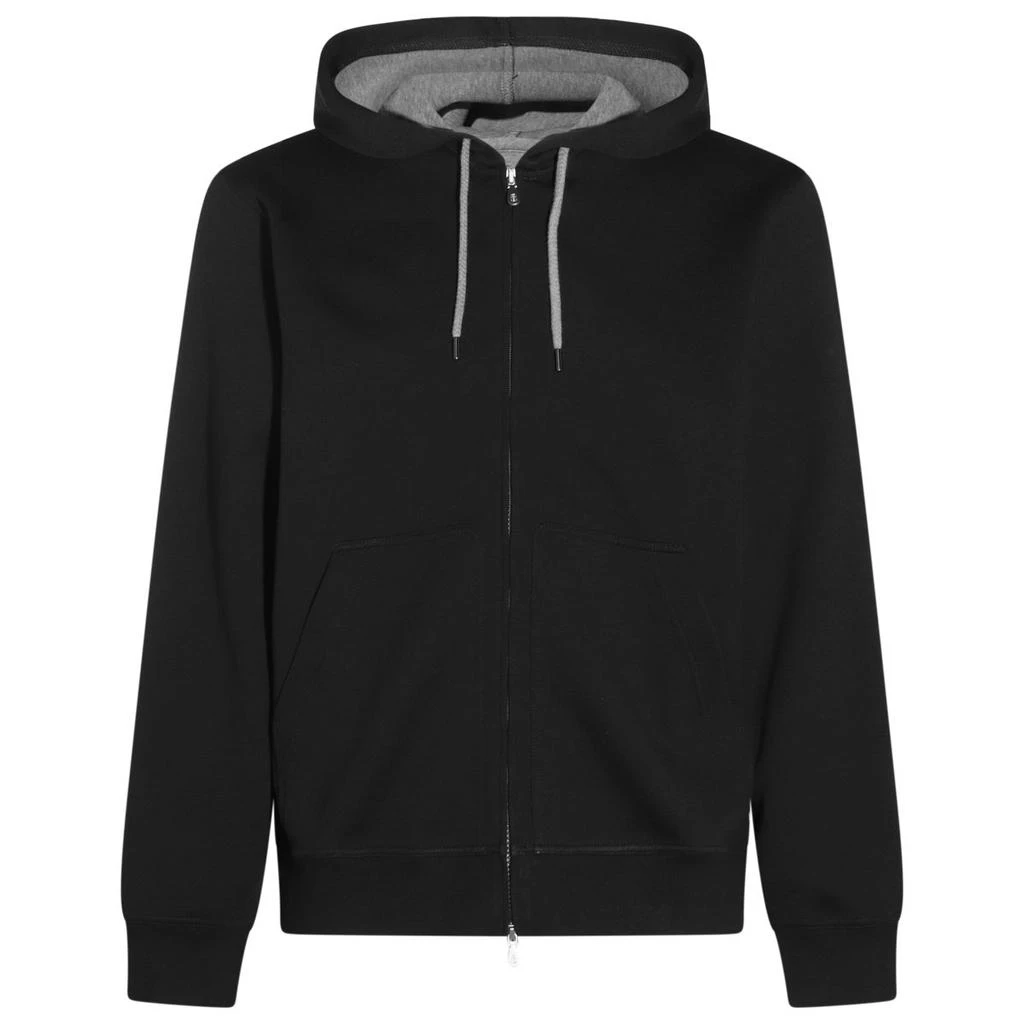 Brunello Cucinelli Brunello Cucinelli Zip-Up Drawstring Hoodie 1