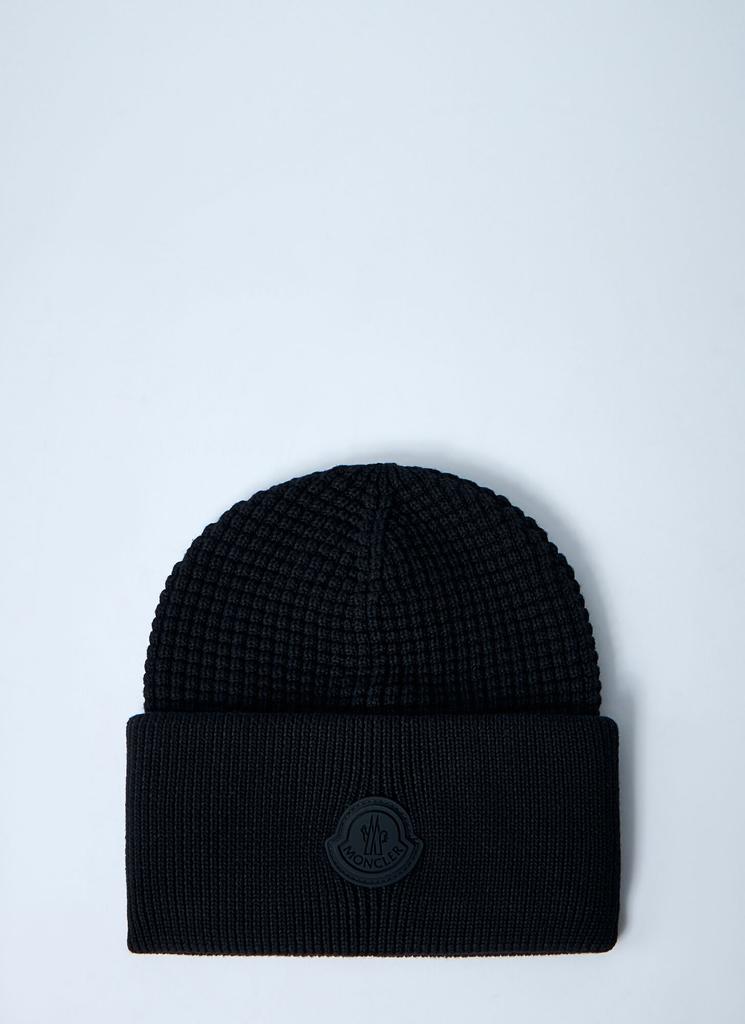 Moncler Logo Motif Beanie Hat
