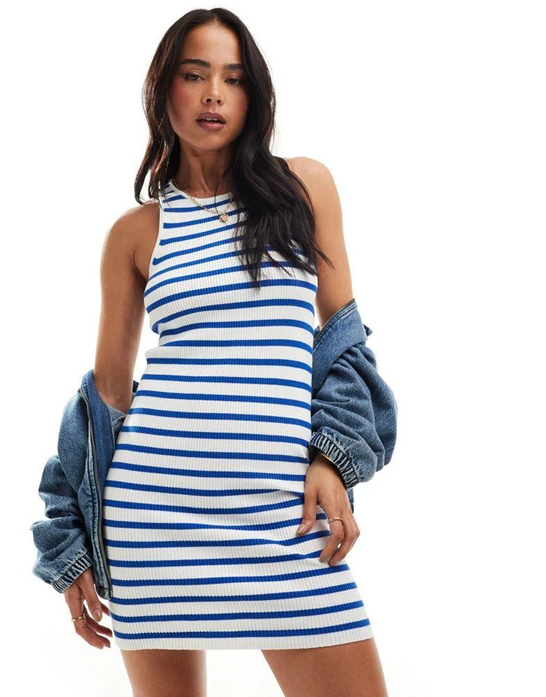 halter evening maxi dress Baltic Born Womens Milan Halter Maxi Dress | Blue main image 1