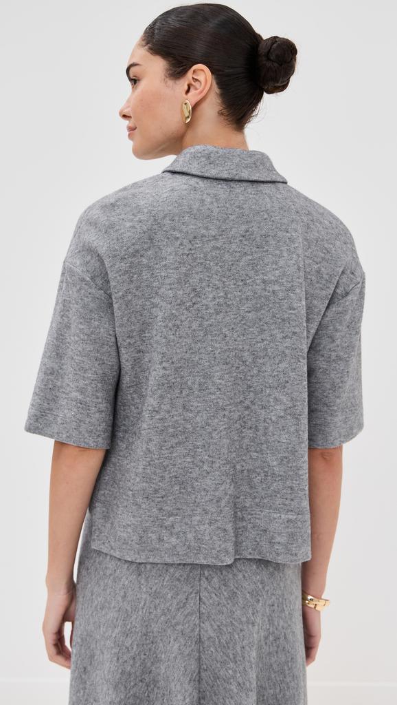 ROSETTA GETTY Cropped Oversized Polo