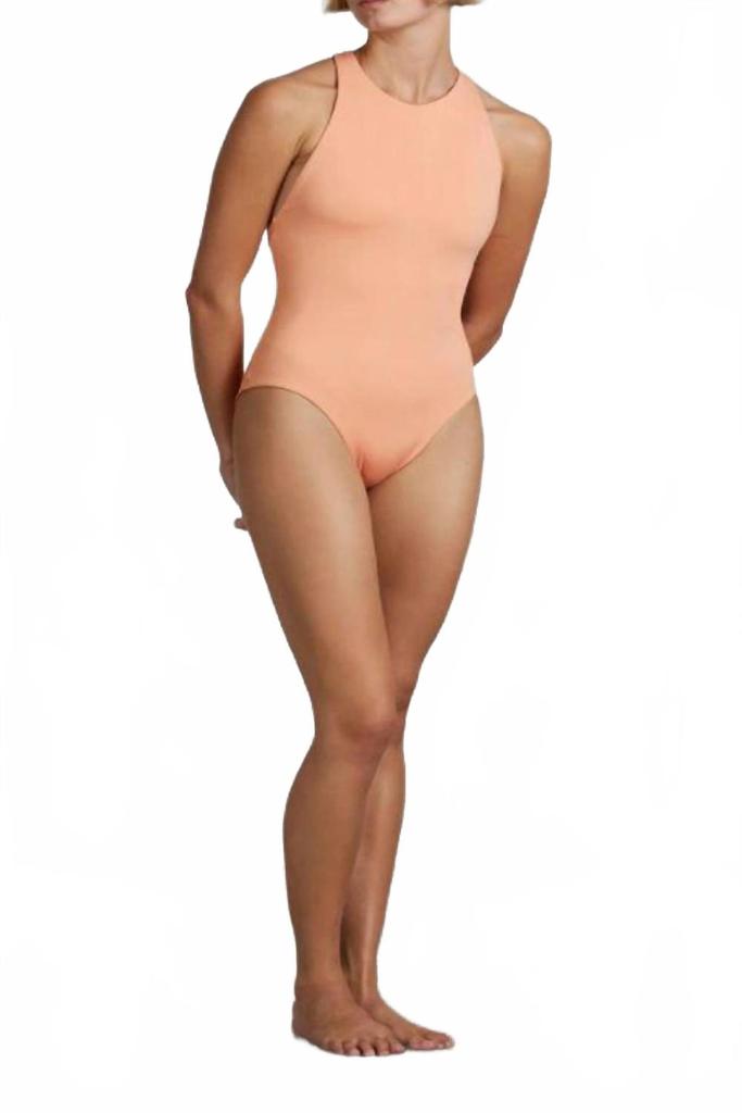 Bondi Born Raquel One Piece Swimsuit In Peach