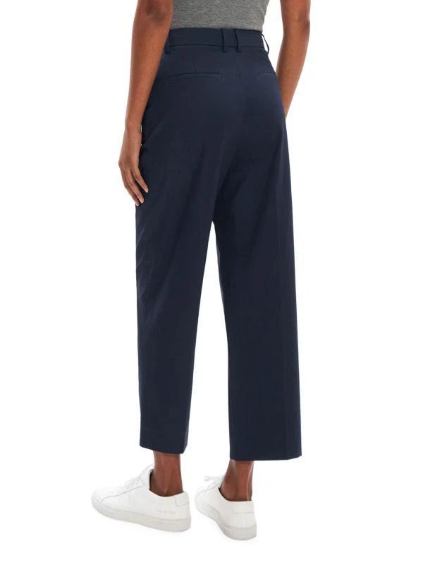 Theory Flat Front Cropped Straight Pants 2