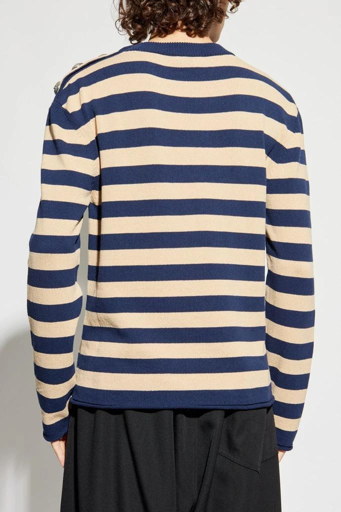 Balmain Balmain Striped Knit Jumper 3