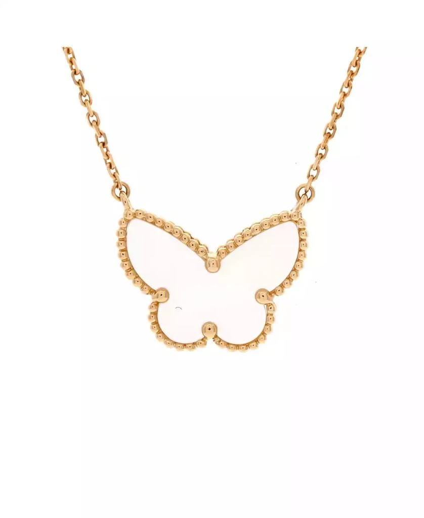 Pre-Owned Van Cleef 
Arpels Lucky Alhambra Butterfly Pendant Necklace
