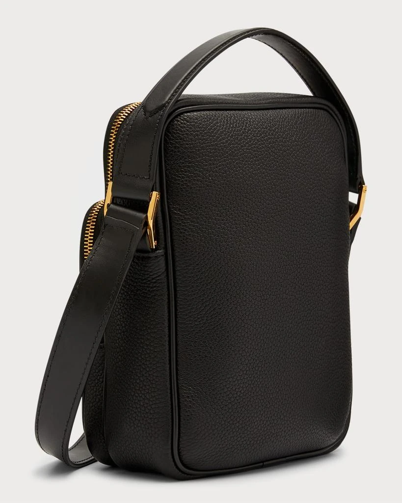 Tom Ford Men's Leather Zip Crossbody Bag 6