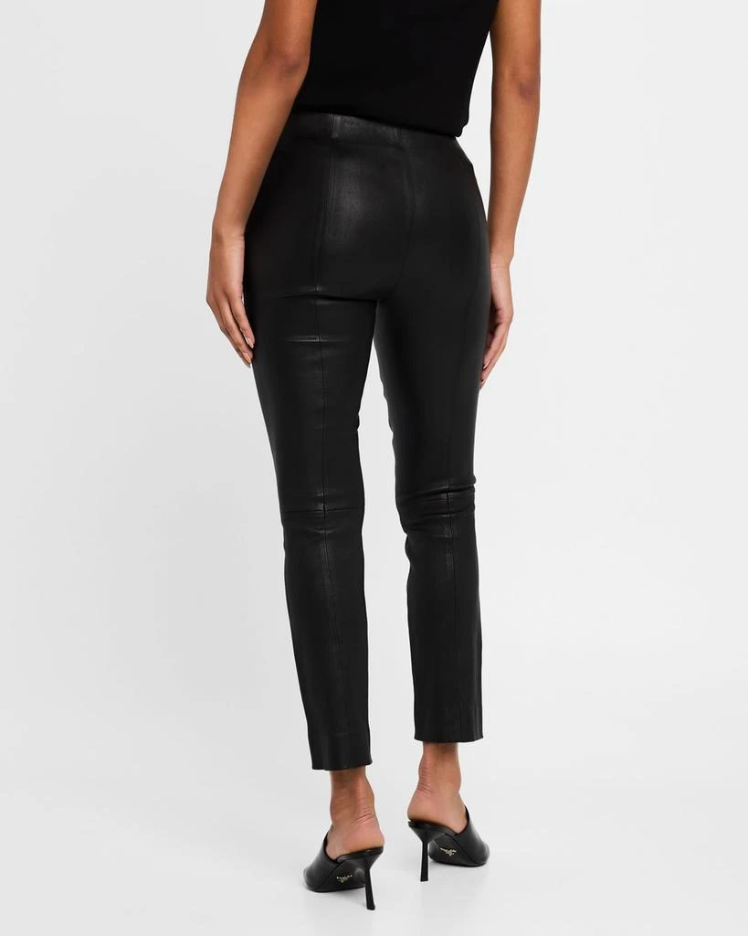 Vince Cropped Leather Leggings 3