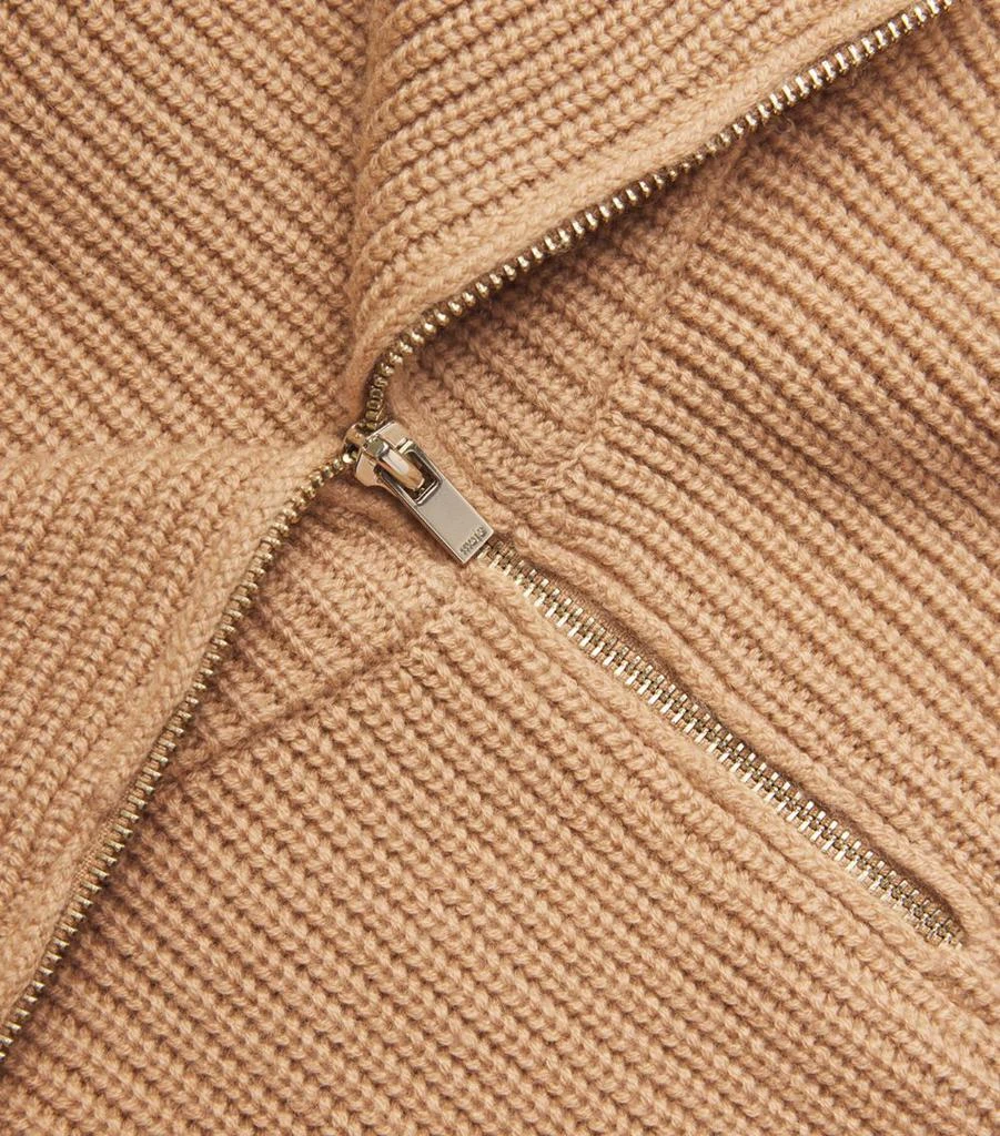 Maje Wool-Cashmere Zip-Up Neck Warmer 5