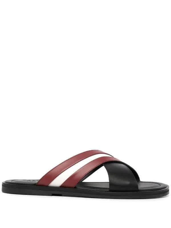 Bally Men's Jabil Black Calf Leather Sandals 1