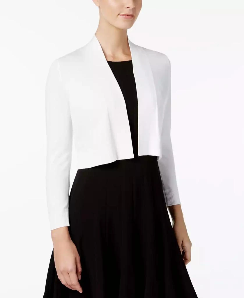 Calvin Klein Cropped Open-Front Cardigan 1