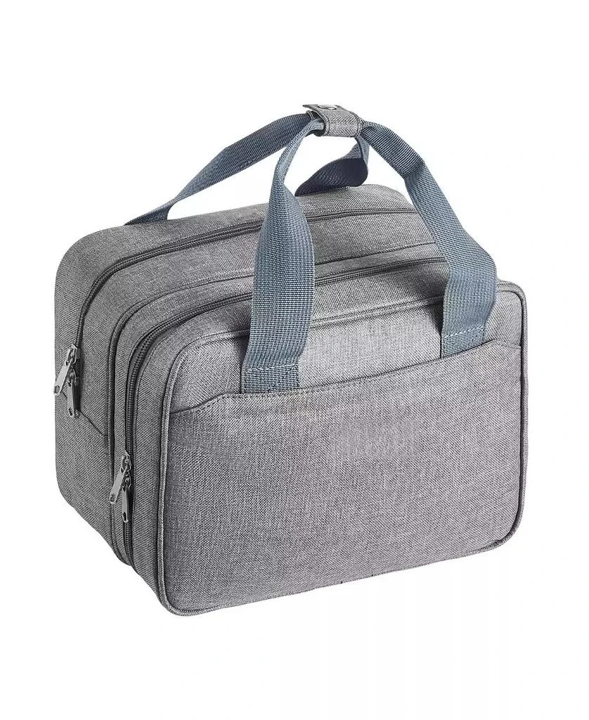 Mecale Wearable Breast Pump Bag with Ice Pack, Fits M5/M6, Storage for Pump Accessories 
Breastmilk, Portable Carrying Case, Grey 3