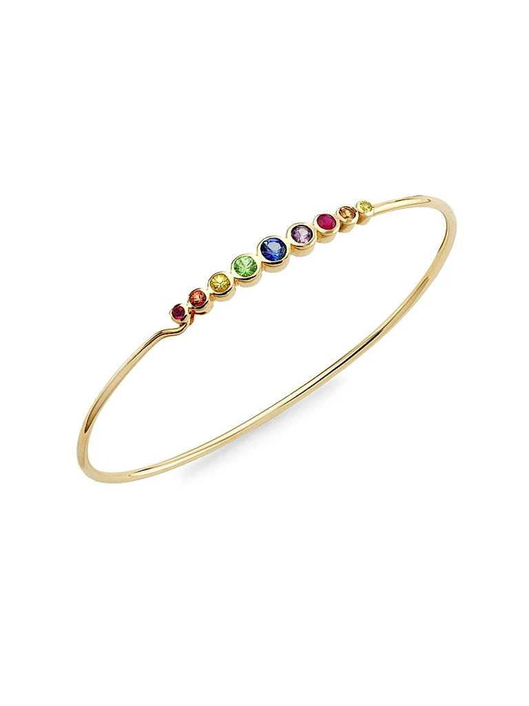 Saks Fifth Avenue Collection 14K Yellow Gold 
Multi-Gemstone Bangle