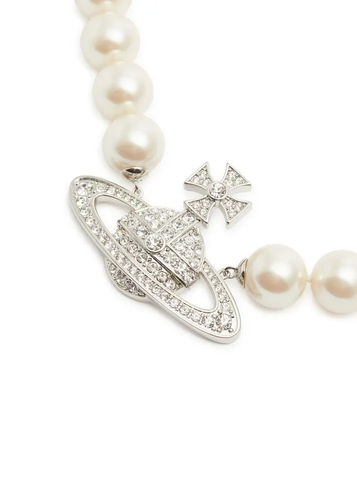 Vivienne Westwood Neysa orb faux pearl necklace 3