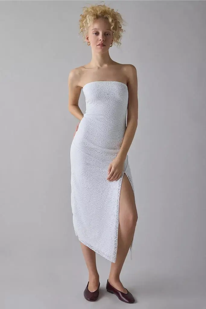 Urban Outfitters UO Illusional Strapless Sheer Mesh Maxi Dress - Dresses &  Skirts - Free Shipping - BeyondStyle