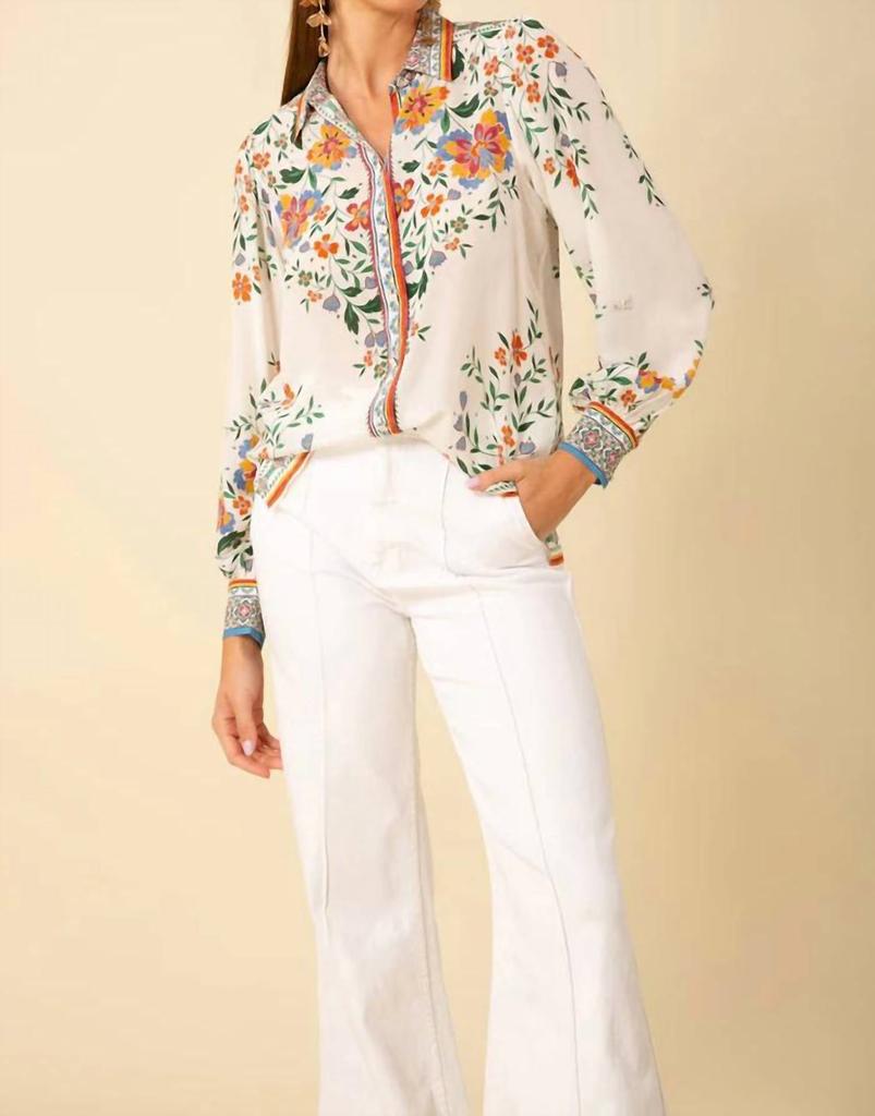 Hale Bob Hale Bob - Selah Button Silk Top