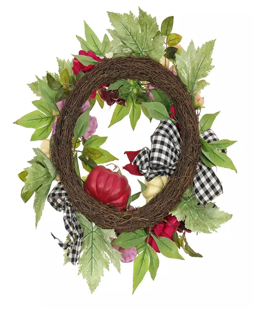 National Tree Company 22" Harvest Wreath Decoration 4