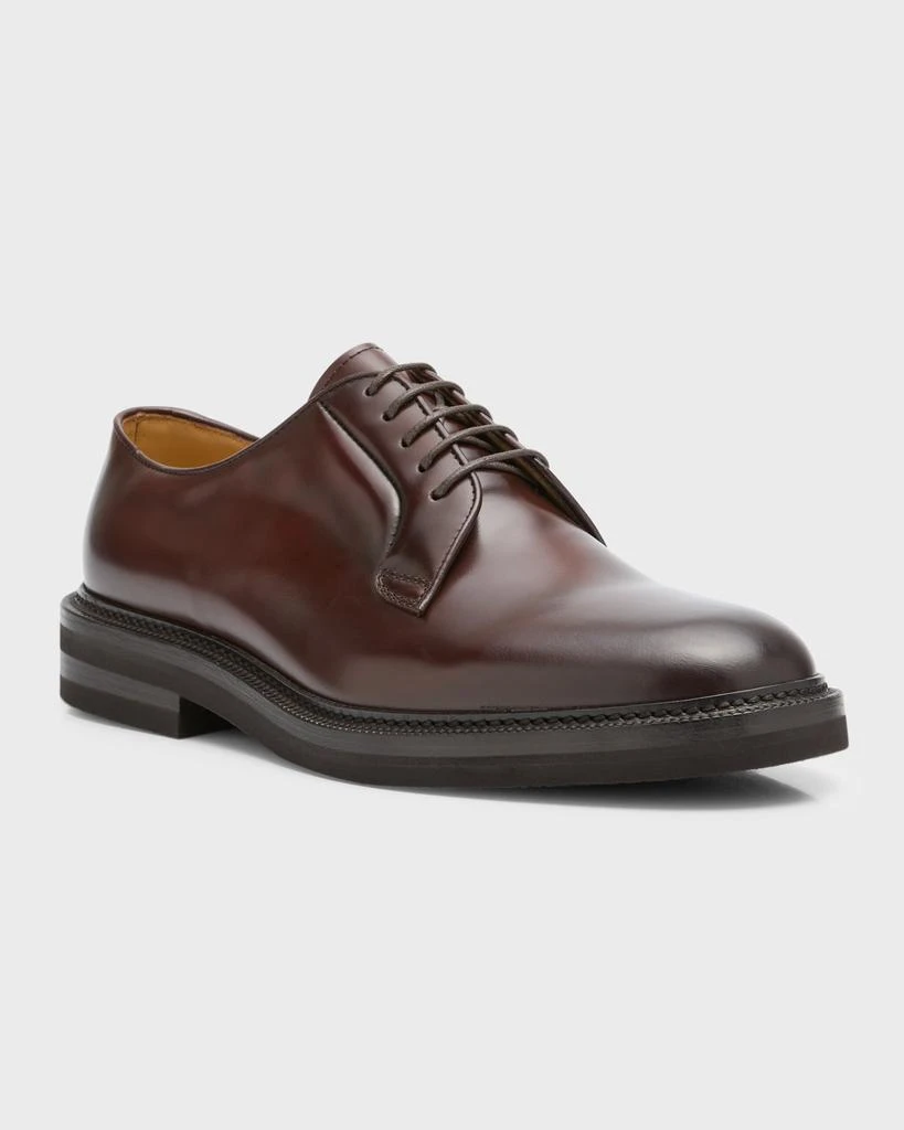 Brunello Cucinelli Men's Leather Derby Shoes 2