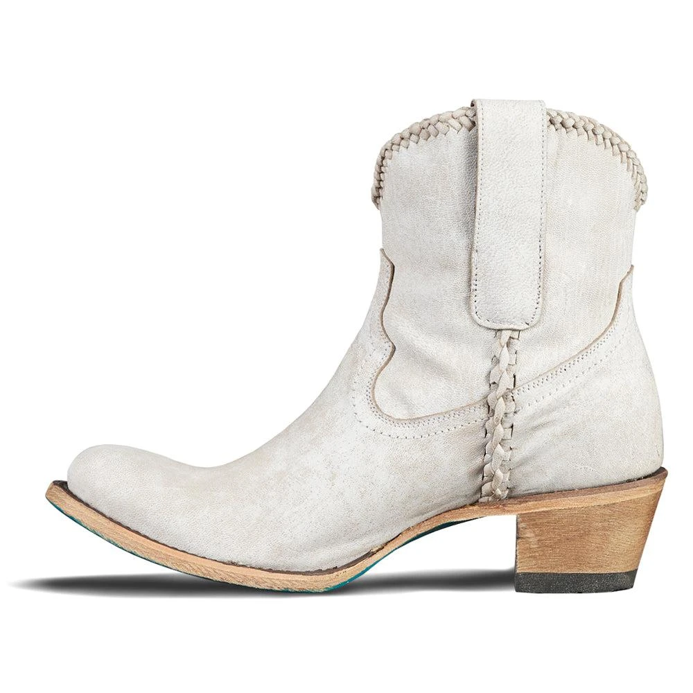 LANE Plain Jane Round Toe Pull On Cowboy Booties 3
