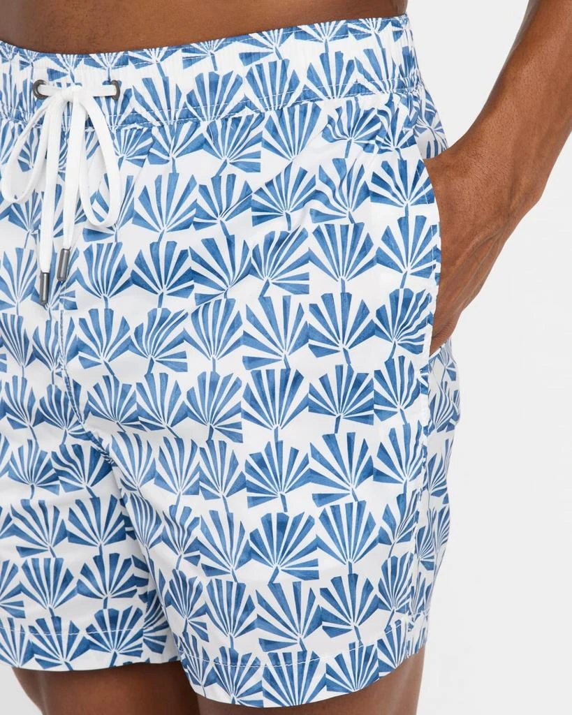 Onia Men's Charles Palm-Print Swim Trunks, 5" Inseam 4