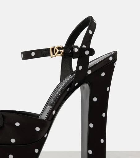 Dolce 
Gabbana Satin platform sandals 5