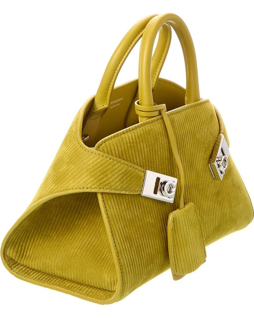 Salvatore Ferragamo Ferragamo Hug Mini Suede Crossbody 3