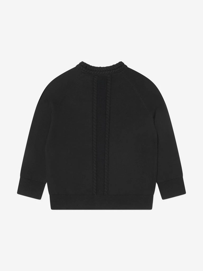 Burberry Burberry Boys Wool Knit Graham Cardigan in Black 3