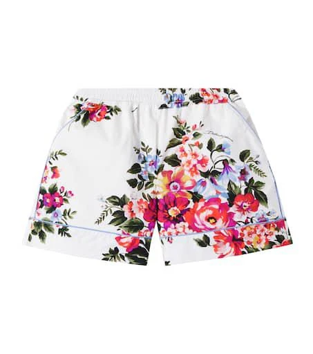 Dolce
Gabbana Floral cotton poplin shorts