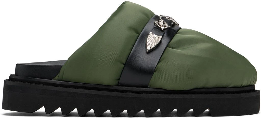 Toga Virilis Green Nylon Slippers 1