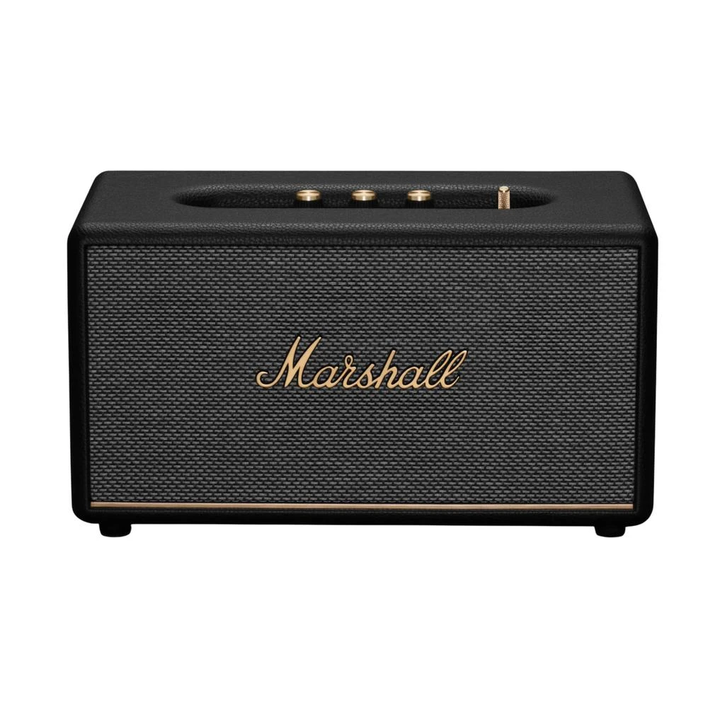 Marshall Marshall Stanmore III Bluetooth Home Speaker - Loud Stereo Sound with Bass and Treble Controls | Plug-in Powered | Record Player Compatible | RCA and 3.5 mm Aux Inputs - Black