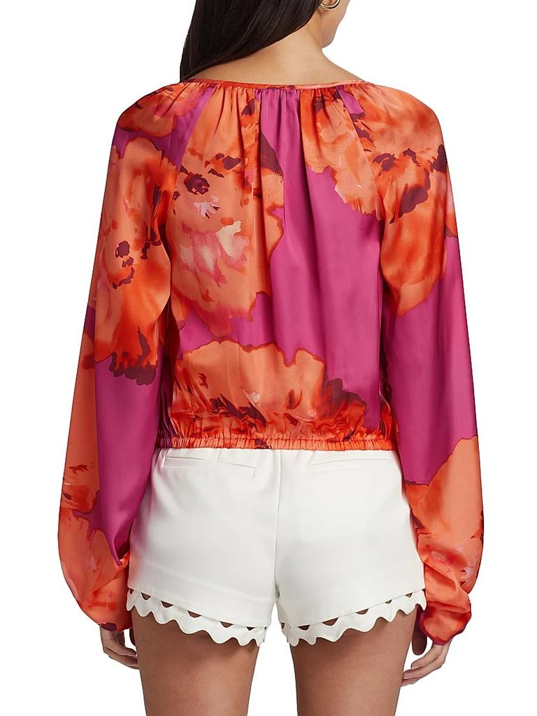 Ramy Brook Aria Floral Blouson Top 5