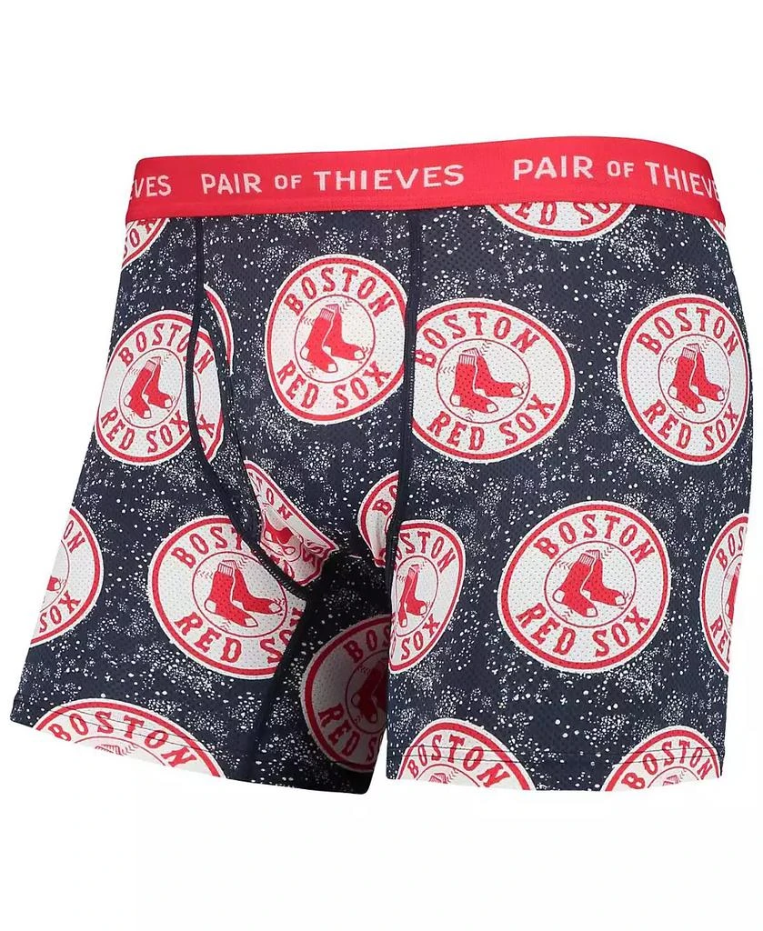 Pair Of Thieves Men's Gray, Navy Boston Red Sox Super Fit 2-Pack Boxer Briefs Set 4