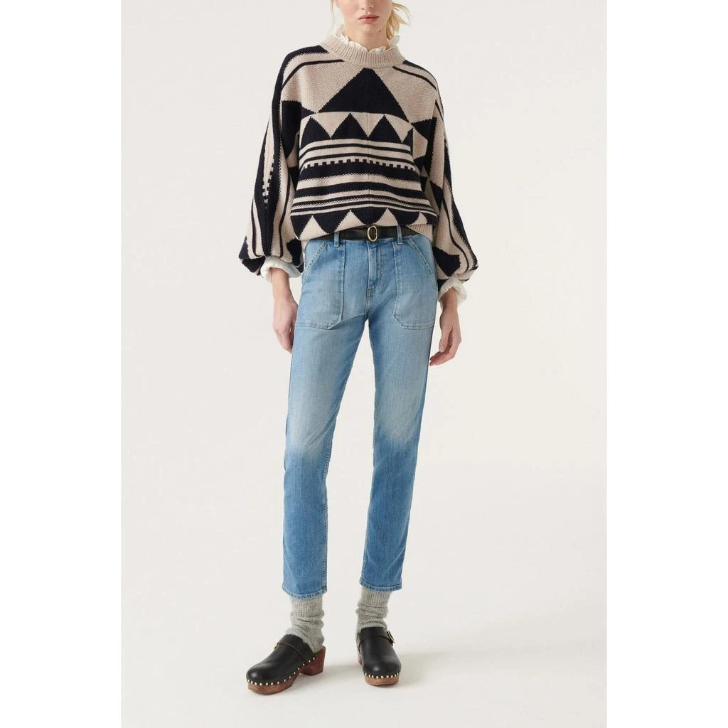 预计3周后发货 ba&sh Jeans Sally - Lightusedblue - Femme 1