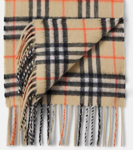 Burberry Burberry Check cashmere scarf 2