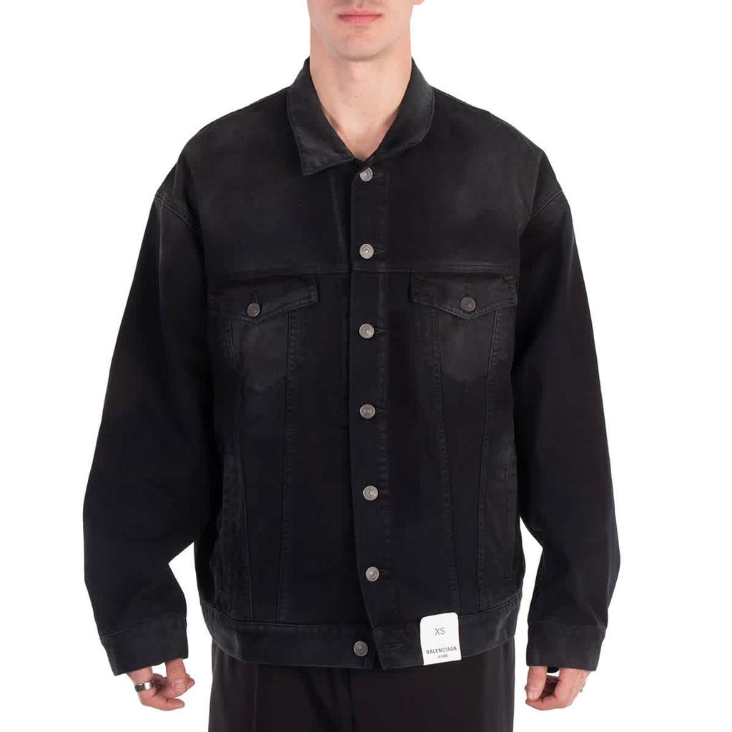 【送料&関税込】Balenciaga Collared Button-up Denim Jacket Balenciaga Balenciaga Button-Up Denim Jacket - Jackets