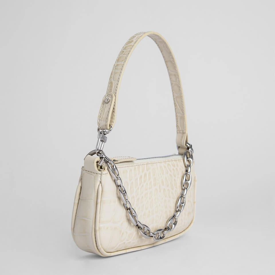 by FAR BY FAR Women
s Mini Rachel Croco Bag - Cream 3