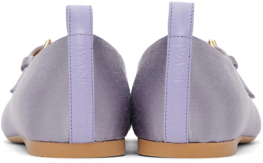 JW Anderson Purple Satin Ballerina Flats 2