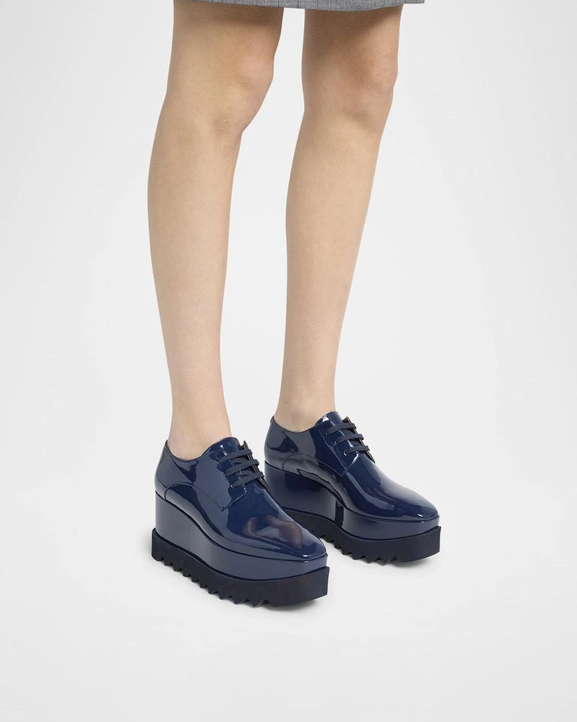 Stella McCartney Sneak-Elyse Toothed-Sole Platform Sneakers 2